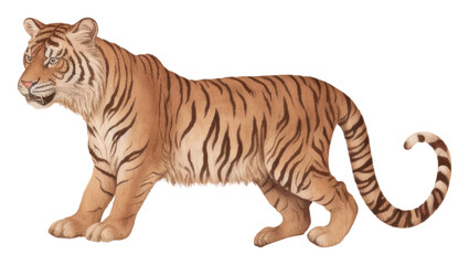 Sticker - PNG Tiger wildlife animal feline.