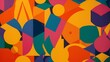 © Kartik - Colorful wallpaper image depicting diferent colorful shapes