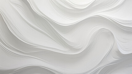 Wall Mural - Elegant White Abstract Waves