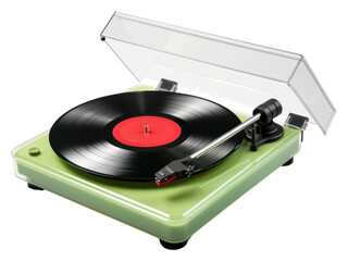 Wall Mural - PNG Vinyl player white background electronics gramophone.