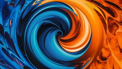 Colorful blue and orange abstract background