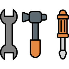 Canvas Print - Tools Icon