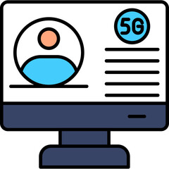 Sticker - Video Conference Icon