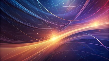 Abstract technology background, 3D rendering with DOF and light effects
