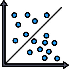 Sticker - Scatter Graph Icon