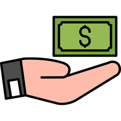 Sticker - Give Money Icon