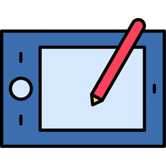 Canvas Print - Drawing Tablet Icon