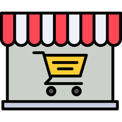 Sticker - Online Shopping Icon