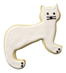 Sticker - PNG Cat cookie dessert animal.