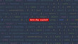 © maurice norbert - zero-day exploit cyber attack text in foreground screen of code editor developer studio point of vue. Vulnerability text in binary system ascii. Text in English, English text