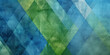 © Nate - A blue and green background with triangle layers arranged in an abstract geometric pattern creates a modern and dynamic visual effect