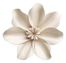 Canvas Print - PNG Flower made from ceramic petal plant accessories