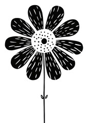 Sticker - PNG Flower drawing pattern sketch