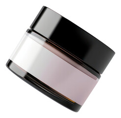 Sticker - PNG Cosmetic jar mockup cosmetics perfume person.