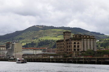 Poster - View of the estuary of Bilbao