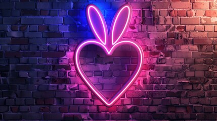 Poster - heart on wall