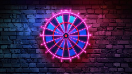 Poster - spinning wheel on red