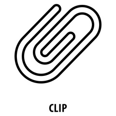 Fototapete - clip Icon simple and easy to edit for your design elements