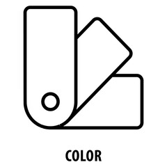 Fototapete - Color Icon simple and easy to edit for your design elements