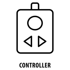 Wall Mural - Controller Icon simple and easy to edit for your design elements