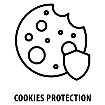 Cookies Protection Icon simple and easy to edit for your design elements