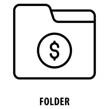 Folder Icon simple and easy to edit for your design elements