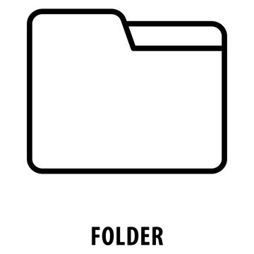 Folder Icon simple and easy to edit for your design elements