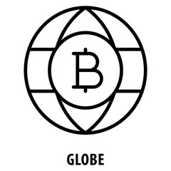 Fototapete - Globe Icon simple and easy to edit for your design elements