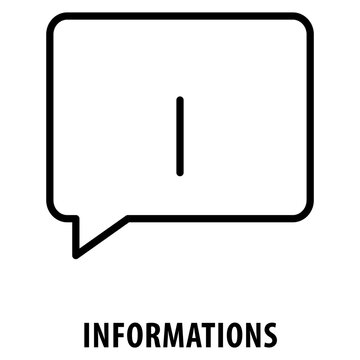 Informations Icon simple and easy to edit for your design elements