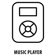 Wall Mural - Music Player Icon simple and easy to edit for your design elements