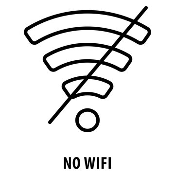 No Wifi Icon simple and easy to edit for your design elements