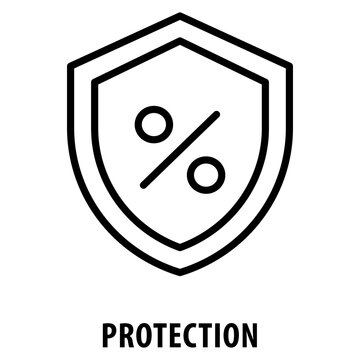 Protection Icon simple and easy to edit for your design elements