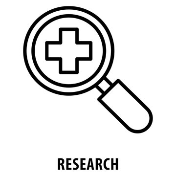 Research Icon simple and easy to edit for your design elements