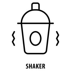 Wall Mural - Shaker Icon simple and easy to edit for your design elements