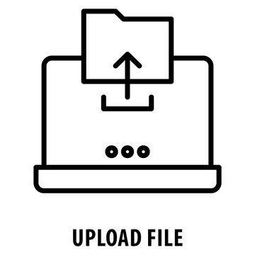 Upload File Icon simple and easy to edit for your design elements