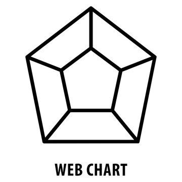 Web chart Icon simple and easy to edit for your design elements