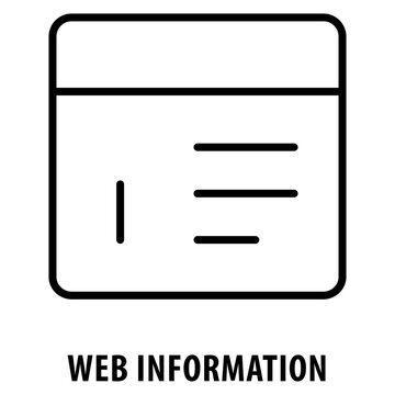 Web Information Icon simple and easy to edit for your design elements
