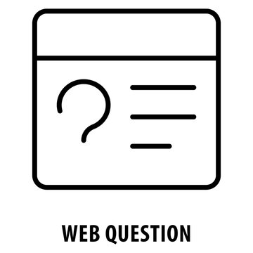 Web Question Icon simple and easy to edit for your design elements