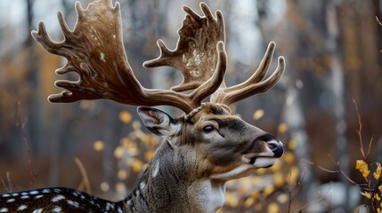 Wall Mural - Deer Antlers. 