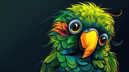 Wall Mural - blue and yellow macaw