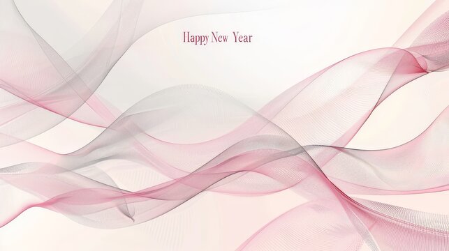 Calming pink and gray background with wave patterns light beams and art deco style background