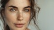 © Jelena - flawless female complexion closeup portrait of a woman with perfect radiant skin and a serene expression beauty and skincare photography