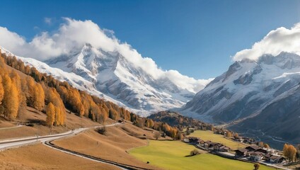 Wall Mural - swiss mountains in the mountains