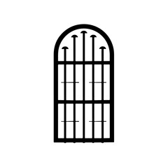 Canvas Print - Barred Window