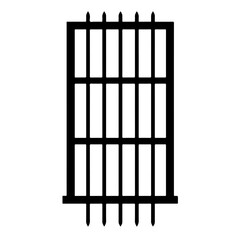 Canvas Print - Barred Window