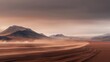 ©  Green Creator - A dusty road winds through a desolate, mountainous desert landscape.