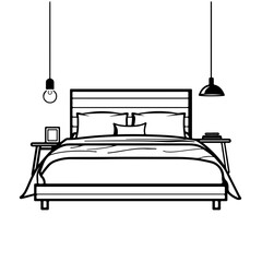 Wall Mural - Bed Frame