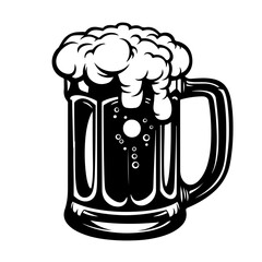 Wall Mural - Beer Mug Foam