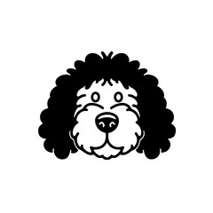 Canvas Print - Bernedoodle Head