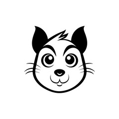 Sticker - Squirrel Face Mascot